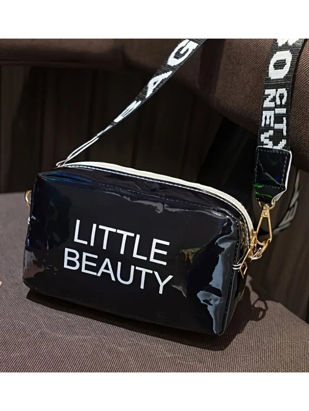 New - Adorable & Super Cute Little Beauty Crossbody /Shoulder Bag - Black